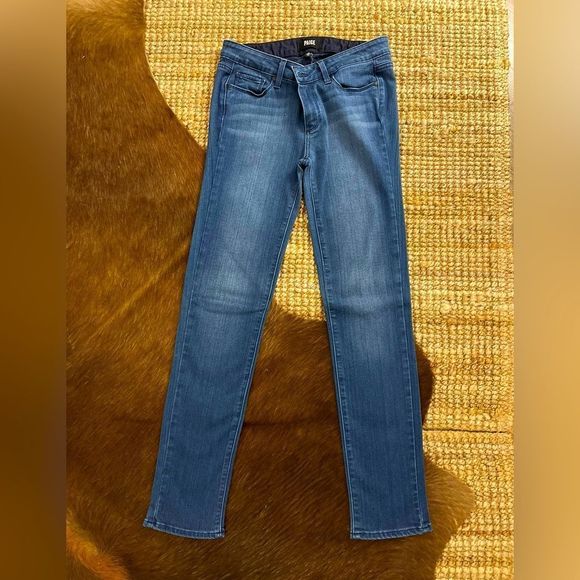 - Paige Skyline Skinny Jeans Womens Size 28 Blue Wash Stretch Denim - Picture 3 of 6